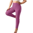 thumbnail image 1 of Simua Women's Fleece Lined Leggings - High Waist Winter Warm Premium Soft Yoga Workout Stretch Solid Pants, 1 of 9