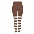 thumbnail image 1 of Simua Women's Halloween Striped Print Leggings Stretch Sports Fitness Pants Ugly Christmas Leggings Party Tights, 1 of 9