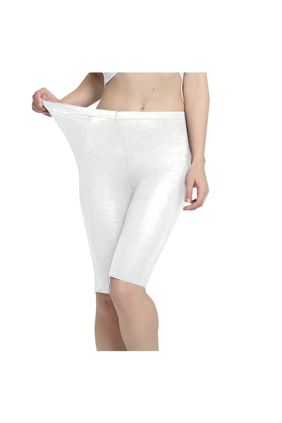 Simua Women's High Waisted Solid Color Shaping Biker Shorts | Stretch Compression 5-Inch Leggings for Casual & Active Wear
