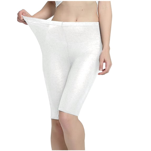 Simua Women's High Waisted Solid Color Shaping Biker Shorts | Stretch Compression 5-Inch Leggings for Casual & Active Wear