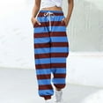 thumbnail image 1 of Simua Women's Joggers High Waisted Stripe Fall Sweatpants Running, 1 of 5