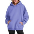 thumbnail image 1 of Simua Women's Oversized Hoodies Solid Color Sweatshirts Long Sleeve Hooded Loose Pullover Fall Outfits, 1 of 7