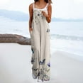 thumbnail image 1 of Simua Women's Summer Boho Casual Jumpsuits Wide Leg Overalls Floral Print Baggy Rompers with Pockets, 1 of 5