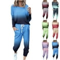 thumbnail image 1 of Simua Women's Two Piece Loungewear Fall Gradient Color Long Sleeve Tops and Jogger Pants Lounge Sets Outfits, 1 of 6