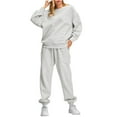 thumbnail image 1 of Simua Womens 2 Piece Outfits Sweatsuit Oversized Sweatshirt Lounge Sets Baggy Sweatpants Fall Fashion with Pockets, 1 of 9