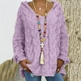 thumbnail image 1 of Simua Womens Fall Plus Size Hoodies Sweater 2024 Fashion V Neck Long Sleeve Pullover Shirts Blouse Knit Tops Casual Cozy, 1 of 8