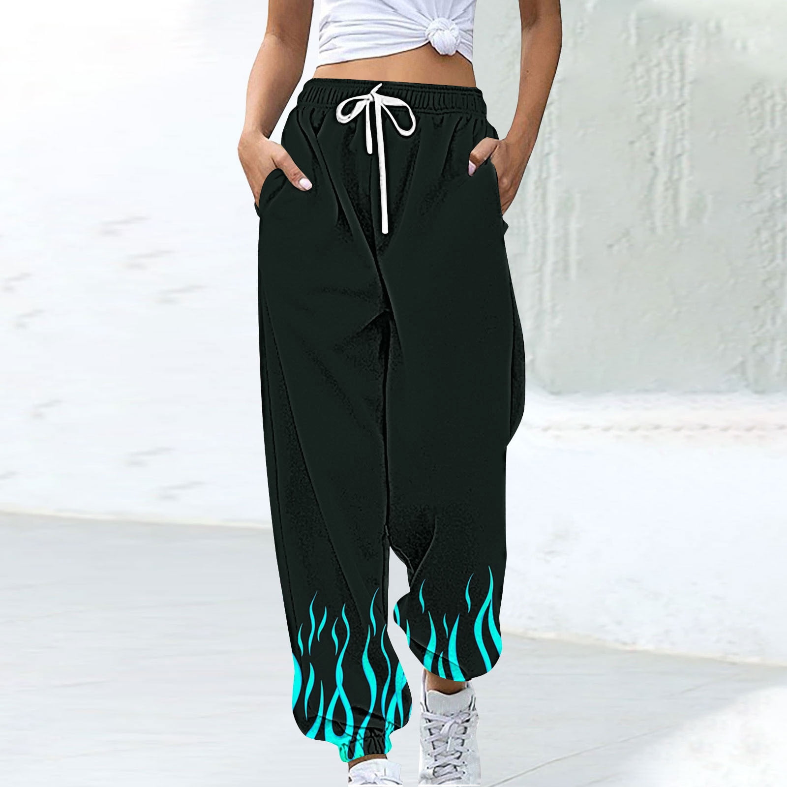 URBEARTH Womens Casual Comfy Sweatpants High Waisted Drawstring Sweat