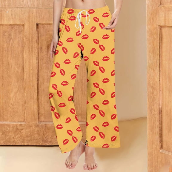 Simua Womens Pajama Pants Comfy Lounge Pants Drawstring with Pockets