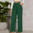 thumbnail image 1 of Simua Womens Pants High Waist Straight Leg Flowy Elastic Waist Dressy Trousers, 1 of 5