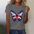 thumbnail image 1 of Simua Womens Summer Casual Short Sleeve Tops Patriotic T-Shirt 4th of July Shirt Fashion Printed Shirt, 1 of 4