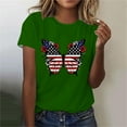 thumbnail image 1 of Wensltd Womens Summer Casual Short Sleeve Tops Patriotic T-Shirt 4th of July Shirt Fashion Printed Shirt, 1 of 4
