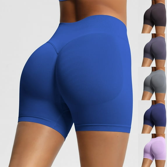 Simua Yoga Shorts for Women Tummy Control High Waist Biker Shorts Workout Breathable Tights Drying Shorts