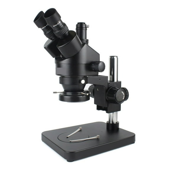 Simul Focal Industrial Trinocular Stereo Scope Digital Magnification Continuous Zoom 7X - 45X For Phone Repair Soldering ,Versatile Design