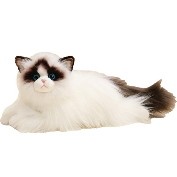Simulate Cat Stuffed Animal - Realistic Ragdoll Plush Toy - Adult Girlfriend Home Decor Gift -19.7"