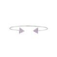 thumbnail image 1 of Simulated Amethyst Sterling Silver Arrow Bangle, 1 of 1