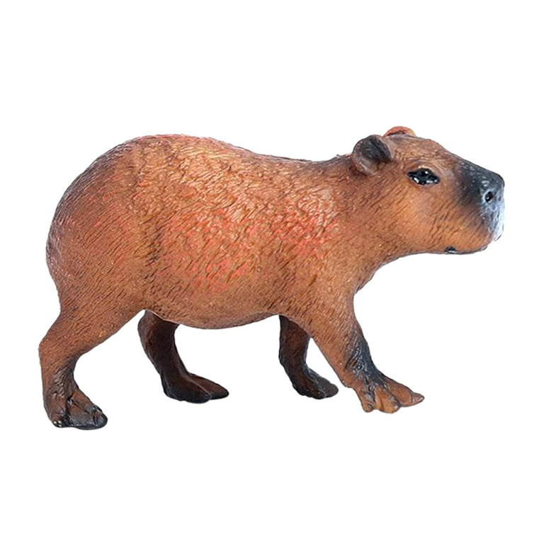 Simulated Animal Model Cognitive Playset Capybara Statue Capybara Figurines  Model for Children Sand Table Desktop Ornament Party Toy Diorama Style A 