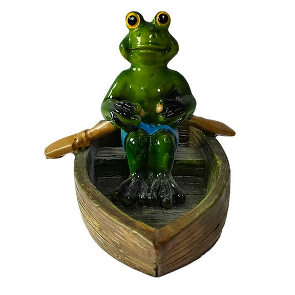 Simulated Animals Frog Decorations Pond Frogs Resin Sculpture Courtyard Realistic Garden Supplies Water Fun Floating Ornaments