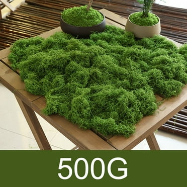 Simulated Artificial Turf Landscape Decoration, Light Green/Green 100g/500g, Fake Grass for Landscaping, Synthetic Turf for Outdoor Decor, Lawn Mat for Gardens, Green 500g