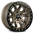 thumbnail image 1 of Simulated Beadlock Ring Satin Wheel, Gold - 17 x 9 in. , 8 x 170 mm & 12 x 130.8 mm, 1 of 1