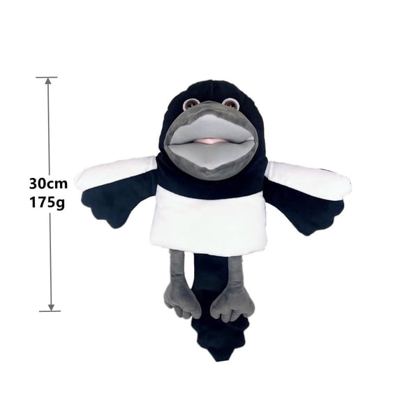 Simulated Bird-Shaped Hand Puppet Toy, Soft Short Plush, for Parent-Child Interaction and Performance, Comforting Doll