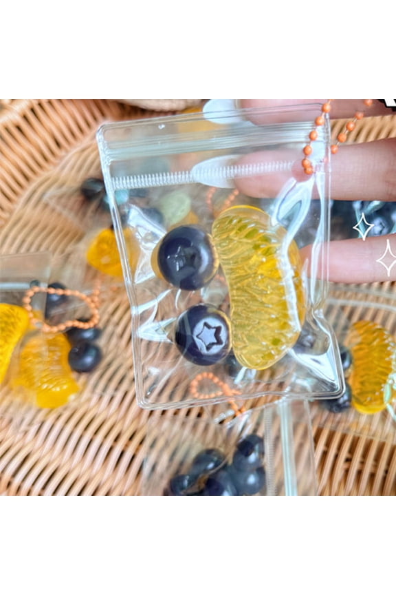 Simulated Blueberry TPR Squishy Toys Antistress Fidget Toys Squeeze Toy Slow Rebound Stress Relief  Sensory Toys Key Chain