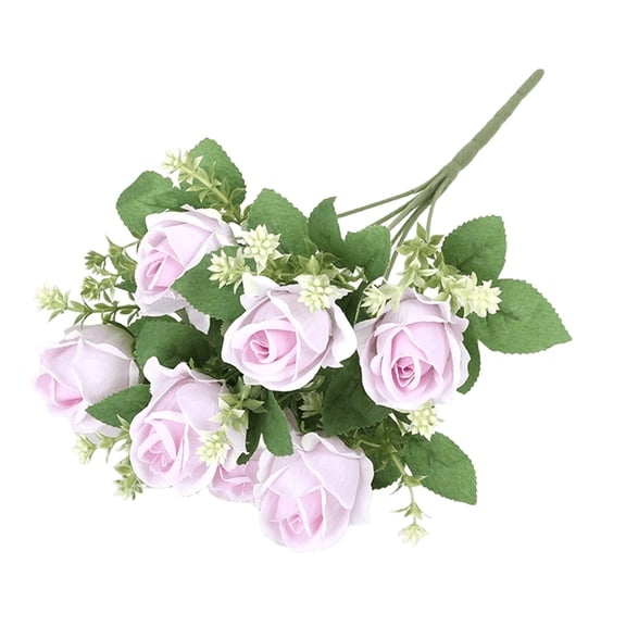 Simulated Bouquet of Home Decoration Flowers Simulated Rose Bouquet of Small Handlebars of Roses