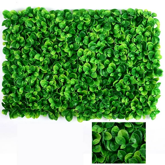 Simulated Boxwood Hedge Panel Artificial Green Plant Wall Decoration for Indoor Outdoor Use Washable Faux Lawn Privacy Screen