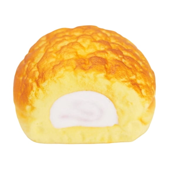 Simulated Bread Squishy Fluid Filled Slow Rising Squishy Soft Bakery Stress Ball,Soft Squeeze Sandwiched Food Fidget Anxiety Calming Dessert Texture Gadget for Adult Office Desk,White