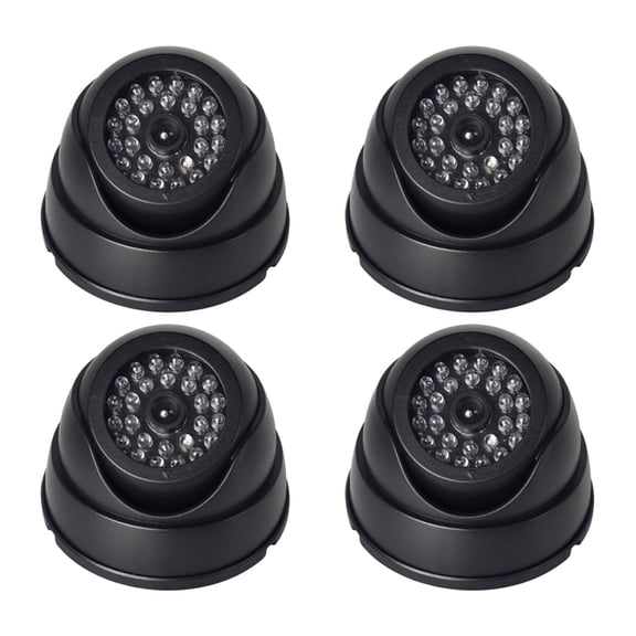 Simulated CCTV Camera Device Realistic Appearance Plastic Housing Visible Burglar Deterrents System