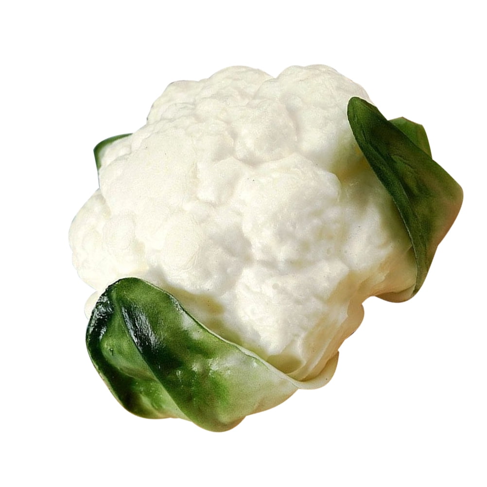 Simulated Cauliflower Safety Broccolini Fake Prop Artificial White Foam