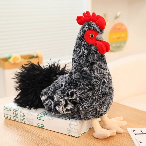 Simulated Chicken Stuffed Animal 11.8in Super Soft Hen Plush Toy Birthday Gift Home Decor