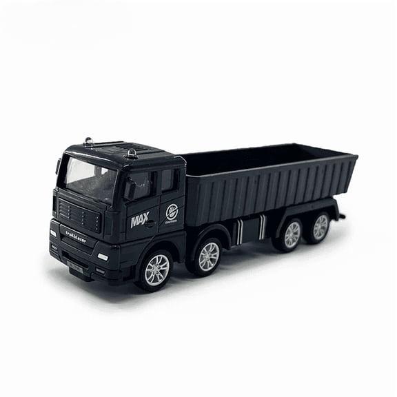 Simulated Container Freight Transporter Toy, Pull-Back Logistics Vehicle Replica, Educational Mini Cargo Truck Model, Desktop Display Ornament, Hobby Collectible & Versatile Holiday Present for Vehic