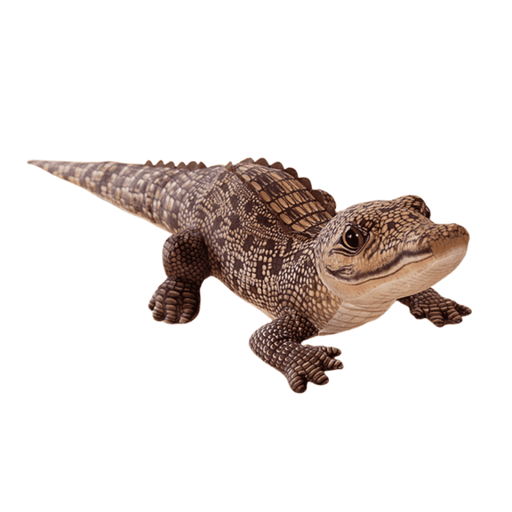 Simulated Crocodile Plush Toy -39.4-inch Ultra Soft Stuffed Animal Doll, Realistic Crocodile Creative Birthday Gift for Children