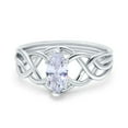 thumbnail image 1 of Simulated Cubic Zirconia Size-5 Art Deco Infinity Shank Crisscross Ring Wedding Bridal Ring Marquise 925 Sterling Silver, 1 of 7