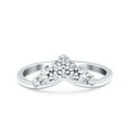 thumbnail image 1 of Simulated Cubic Zirconia Size-5 Eternity Ring Wedding Engagement Band 925 Sterling Silver, 1 of 7