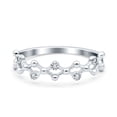 thumbnail image 1 of Simulated Cubic Zirconia Size-7 Wedding Engagement Anniversary Ring Band 925 Sterling Silver, 1 of 7