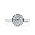 thumbnail image 1 of Simulated Cubic Zirconia Size-8 Art Deco Wedding Engagement Bridal Ring 925 Sterling Silver, 1 of 7