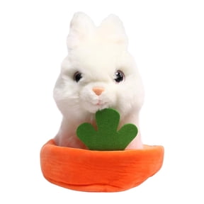 Simulated Cute Pet Plush Toy Bunny Hutch Desk Companion Doll 1Pc Rabbit 1Pc Bunny Hutch Desk Ornament Plush Toy Set For Office Desk Decoration Home Bedroom Shelf Display Kids'