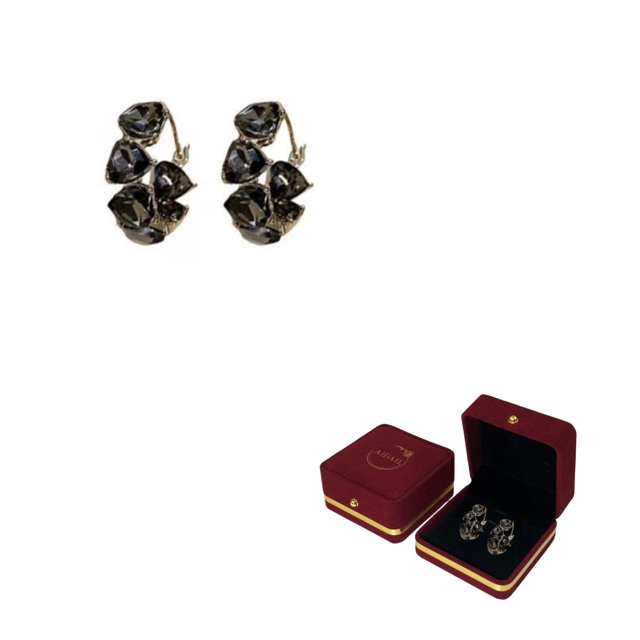 Simulated Diamond Stud Earrings for Women Small Circle, Bow, Teardrop