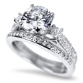 thumbnail image 1 of Simulated Diamond Wedding Engagement Bridal Ring Set for Women Size 8, 1 of 4