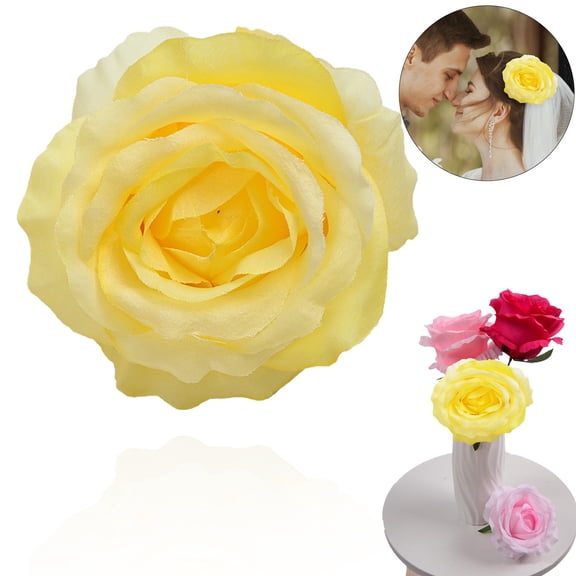 Simulated Edge Anna Rose Head Simulated Flower(4.33", 1PC)