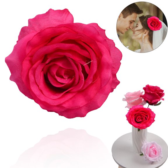 Simulated Edge Anna Rose Head Simulated Flower(4.33", 1PC)