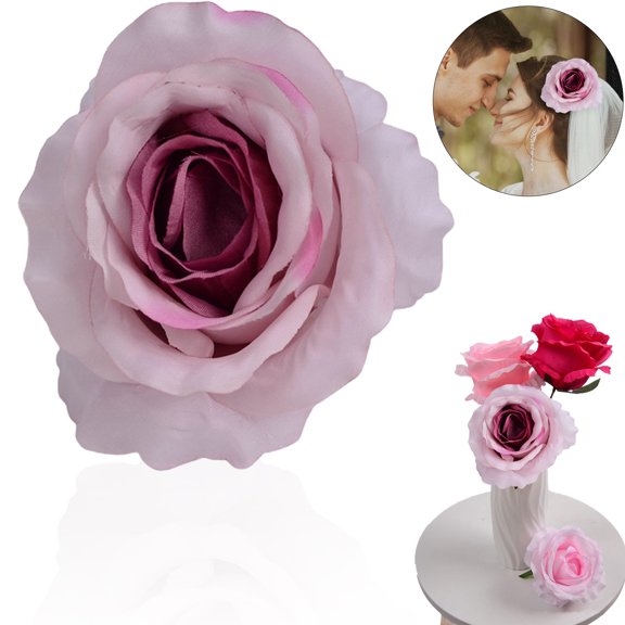 Simulated Edge Anna Rose Head Simulated Flower(4.33", 1PC)