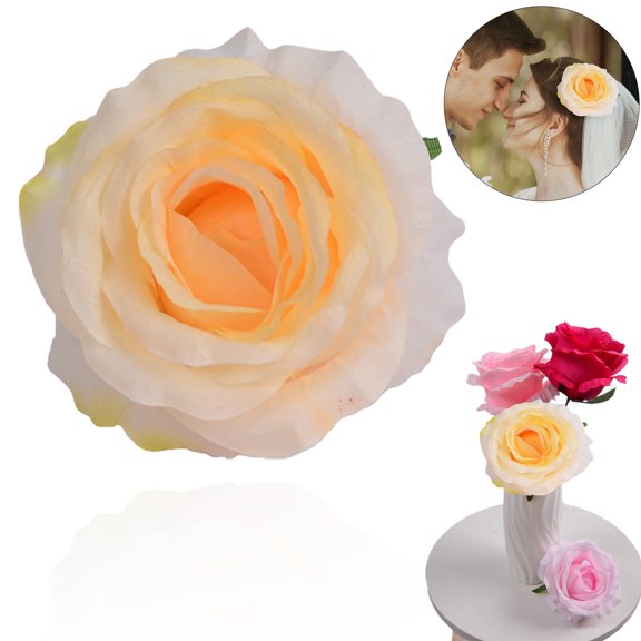 Simulated Edge Anna Rose Head Simulated Flower(4.33", 1PC)