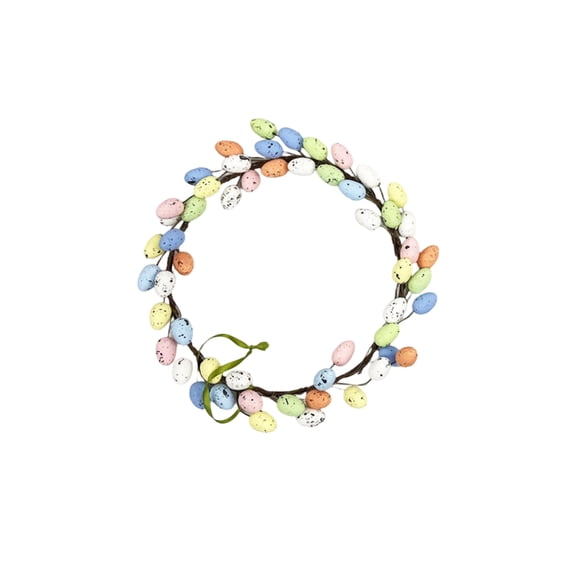 Simulated Egg Wreath Easter Decoration Ring With Egg Hanging, 420/25/30Cm Size For Cross Border Festival Atmosphere Decoration, Door Ring Door Hanging For Home Garden Party Easter