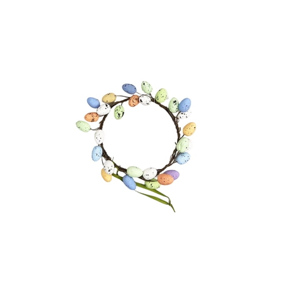 Simulated Egg Wreath Easter Decoration Ring With Egg Hanging, 420/25/30Cm Size For Cross Border Festival Atmosphere Decoration, Door Ring Door Hanging For Home Garden Party Easter