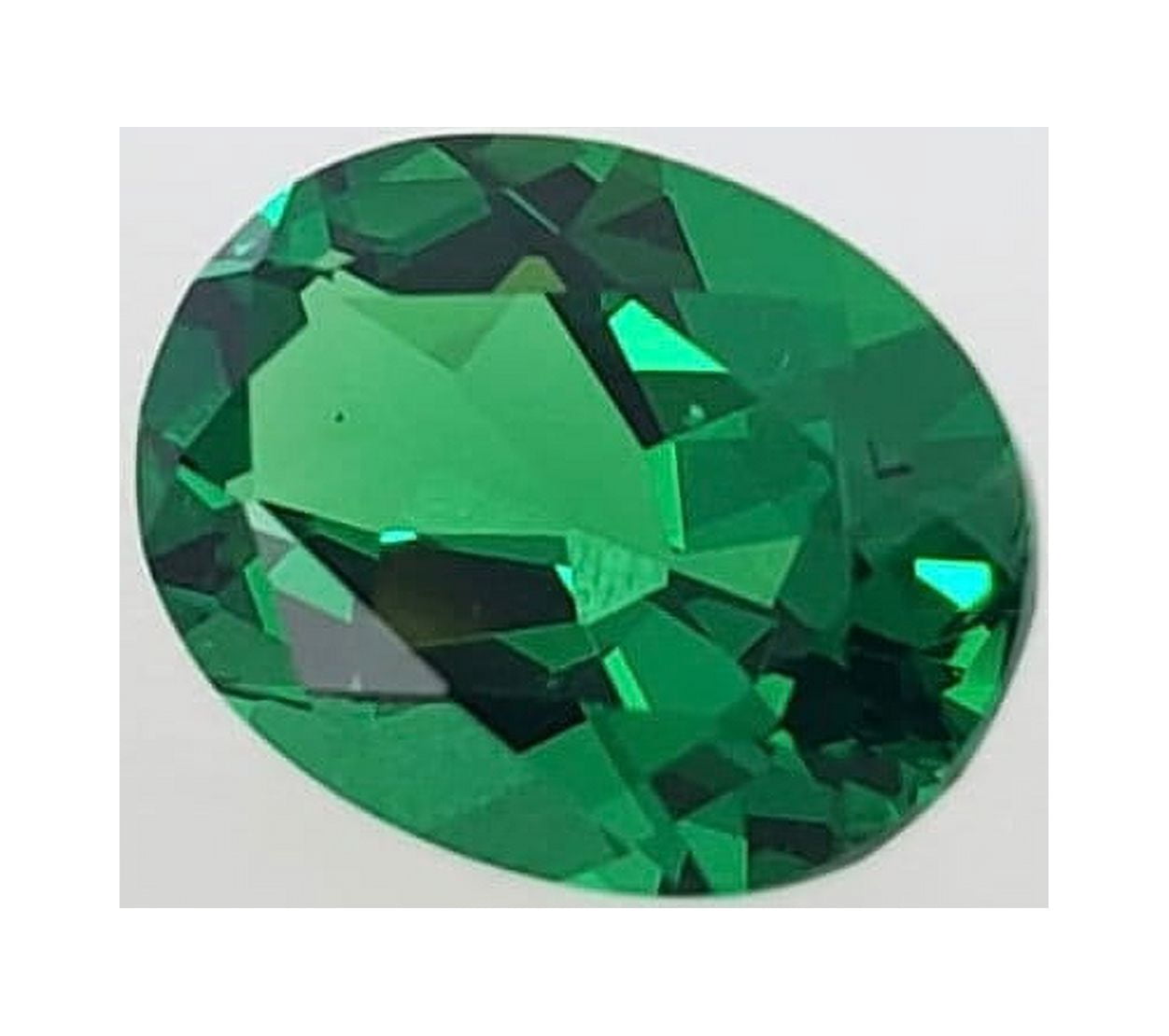 Simulated Emerald Gemstone Oval (Assorted Sizes)