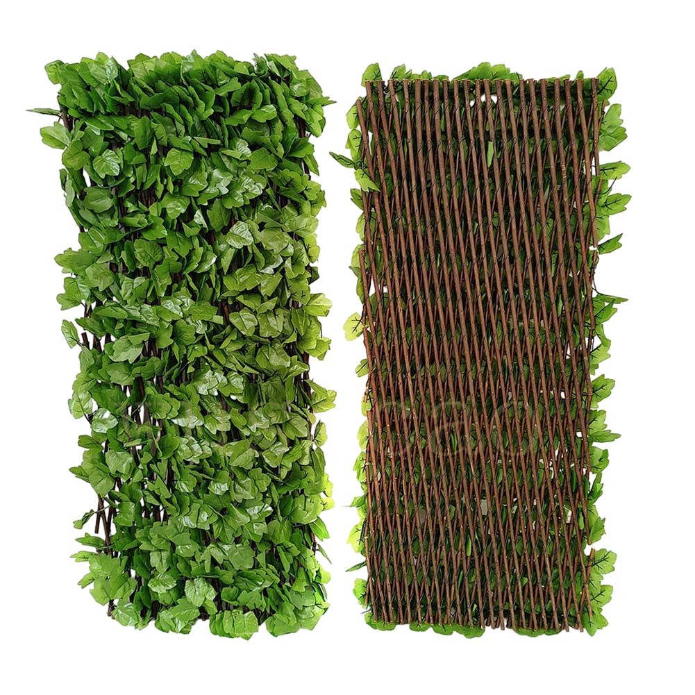 Simulated Fence, Leaf Fence, Balcony Decoration, Green Plant Courtyard