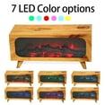 thumbnail image 1 of Simulated Fireplace Flame Stack Humidifier - Portable Night Light with Aroma Diffuser, 1 of 9