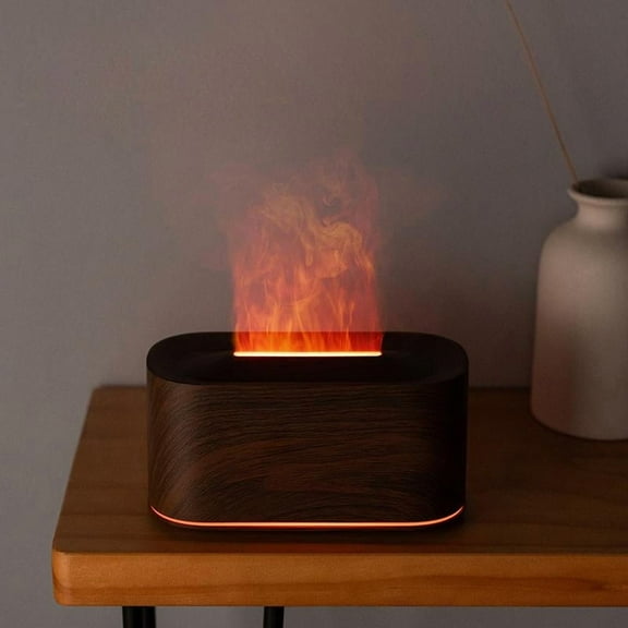 Simulated Flame Humidifier - Aromatherapy Humidifier - Atmosphere Light Humidifier, Home Decor, Night Light Humidifier